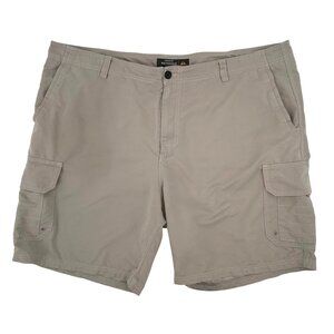 Quiksilver Waterman Mens Cargo Shorts Size 44 Beige Lightweight Nylon Outdoor